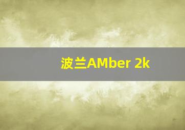 波兰AMber 2k